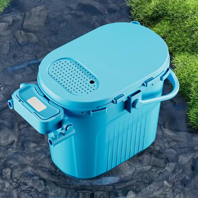A MULTI-PURPOSE FISHING BOX WITH A SUPER-LIGHT FISHING BUCKET, YOU CAN SIT IN A CAN WITH A THICK R-BASKET, AND YOU CAN CATCH A STREAM
